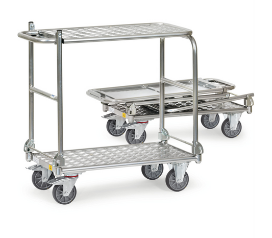 ESD-Opklapbare tafelwagen 91181 - aluminium - - Laadvlak 900 x 600 mm