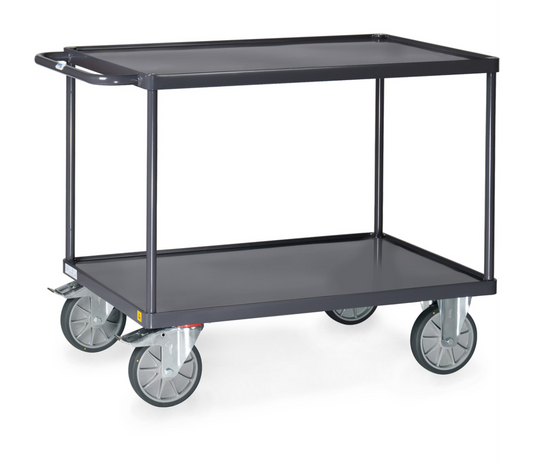 ESD-Tafelwagen 9401W - Laadvlak 1.000 x 600 mm - platformen van staalplaat met rand