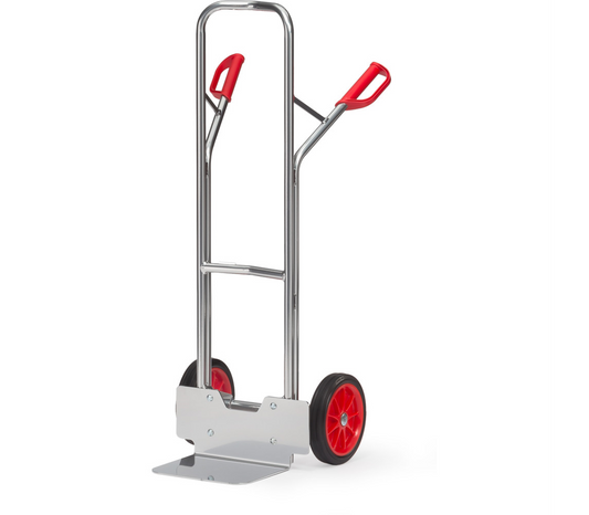 Alu steekwagen A1325V - Massief rubber wielen 260 x 56 mm
