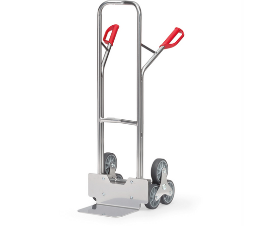 Alu trappensteekwagen AK1325 - Trappenster - 3 x TPE wiel 160 x 40 mm