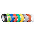 Ruban molletonné 15 mm x 10 m Épaisseur totale : 150 µm Diamètre du mandrin : 76 mm Rouleau PVC Solvant vert paquet