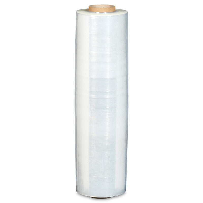 Voorgerekte handwikkelfolie 8 µm 430 mm x 300 m – 0% rek