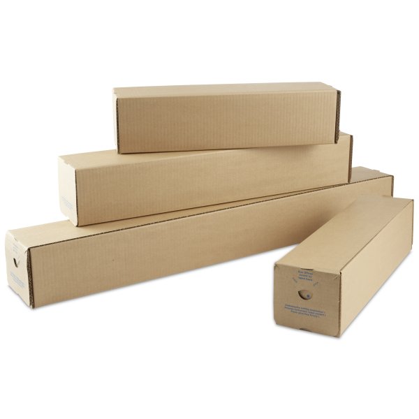 Vierkante kartonnen koker met automatische bodem 105 x 105 x 860 mm