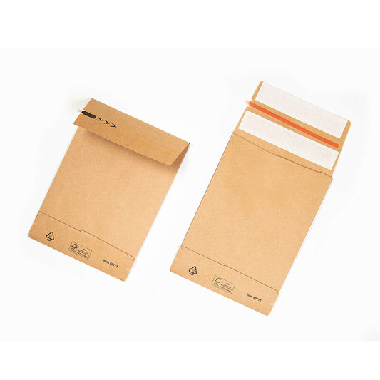 Pochette d'expédition Kraft à soufflets 350 + 80 x 450 mm - 200 pièces