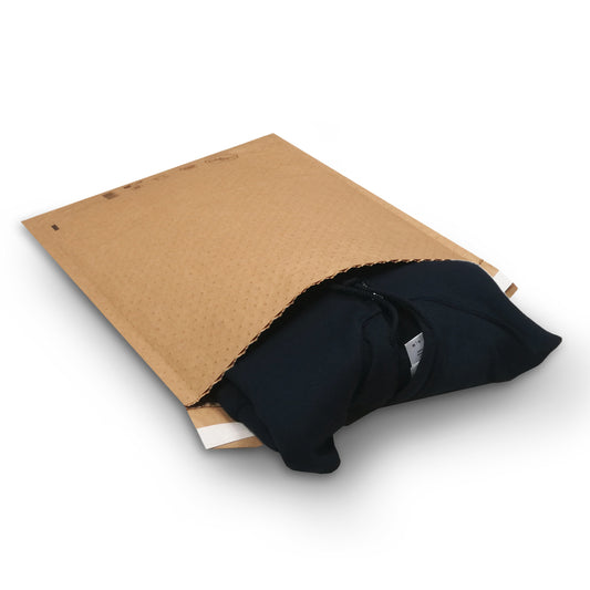 Kraft papieren verzendenvelop 270 x 360 mm – Zelfklevende sluiting – 100% recyclebaar
