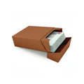 Boîte pour cartes de visite 95 x 60 x 36 mm 290g/m2 design spécial kraft marron boîte de 250 pièces