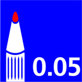 Fineliner Uni-ball Pin brush F zwart - afbeelding 4