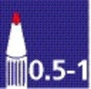 CD marker edding 8400 rond 0.5-1mm blauw - afbeelding 3