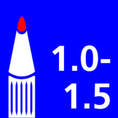 Whiteboardmarker Quantore whiteb rond 1-1.5mm rood - afbeelding 6