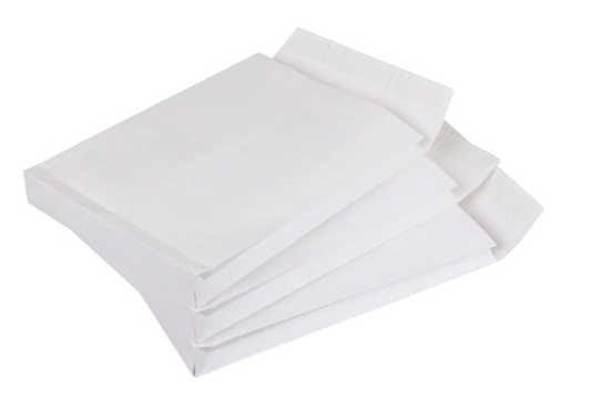 Pochette à échantillons Sachets en acier blanc 229 x 324 x 38 mm