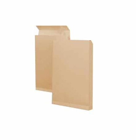 Pochette avec soufflets Classic brun 229 x 324 x 25